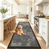 Akyzesou Tappeto Corridoio Antiscivolo Lavabile Tappeto Cucina 120 x 300 cm | Tappeto Passatoia Per Ingresso Tappeto Multiuso per Camera Scendiletto Sala da Pranzo Lavanderia Facile da Lavare