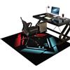 Tkuhknag Tappeto per Sedia Gaming, Tappeto Sedia Ufficio Antigraffio, Tappeto per Sedia con Ruote, Tappeto Salvapavimento Protezione Parquet, Tappetino Protettivo Resistente per Pavimenti Duri 130 x 150 cm