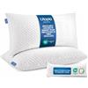Utopia Bedding Cuscini Rinfrescanti 40x80 cm, Set da 2, Memory Foam | Fodera jacquard morbida e lavabile con cerniera; imbottitura in memory foam tritato