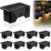 SPORWAY Lampade solari per esterni: 8 pezzi lampada solare da giardino, illuminazione per scale a energia solare, luci da giardino, impermeabili, per esterni, recinzione, gradini, giardino, terrazza