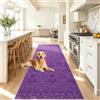 Akyzesou Tappeto Corridoio Antiscivolo Lavabile Tappeto Cucina 90 x 250 cm | Tappeto Passatoia Per Ingresso Tappeto Multiuso per Camera Scendiletto Sala da Pranzo Lavanderia Facile da Lavare