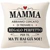 Bommex Divertente Fodera per Cuscino Regalo per la Mamma dai Bambini Regalo perfetto Regalo di compleanno, per la Festa della Mamma e per Natale