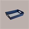 Lucgel, Cesto Vassoio Medio Rettangolare Grafica Spot Blu, 350x260x70 mm, 10 pezzi