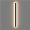 Klighten 30W Led Applique da Parete Lunga Esterno/Interno, IP65 100cm Lampade da Parete Antracite, Bianco Caldo 3000K Lampada a Muro in Ferro per Balconi Giardini, 3090Lumen