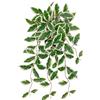 Oairse Pianta artificiale da appendere, con vaso, piante artificiali come vere, per esterni, giardino, camera da letto, ufficio, davanzale, decorazione per interni, lunghezza 50 cm, verde e bianco