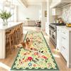 Akyzesou Tappeto Corridoio Antiscivolo Lavabile Tappeto Cucina 90 x 250 cm | Tappeto Passatoia Per Ingresso Tappeto Multiuso per Camera Scendiletto Sala da Pranzo Lavanderia Facile da Lavare