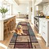 Akyzesou Tappeto Corridoio Antiscivolo Lavabile Tappeto Cucina 90 x 500 cm | Tappeto Passatoia Per Ingresso Tappeto Multiuso per Camera Scendiletto Sala da Pranzo Lavanderia Facile da Lavare