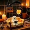 CHENBOOW Lampada da Lettura a Forma di Fantasma,Decorazione di Halloween 15 cm | Luce Notturna con Fantasma,Luce Notturna a LED 3D per Halloween,per Carnevale,Carnevali e Feste a Tema,Halloween