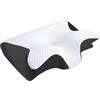 PEIHUODAN Cuscino Cervicale Ortopedico - Ergonomico Per Il Sonno Laterale, Di Sostegno Collo in Schiuma Memoria Con Dolore Al E Alla Spalla Da Letto Sagomato Federa Lavabile (Black,Pillows & pillowcases)