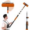 SISUPASSIE Tergivetri 2 in 1, 3,6 m, lavavetri professionale con manico telescopico, testa girevole per finestre alte, per interni ed esterni