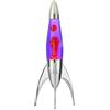 Mathmos Lampada lava razzo Telstar argento Inventori della lampada lava | Lampade Viola e Rosa in metallo fuso cromato, riempite a mano in Gran Bretagna