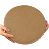 Generic Cuscini per Sedie da Cucina Confortevoli,Cuscino per Sedia Rotondo Diametro 30/35/40/45/50cm,Antiscivolo,Cuscino Rotondo Sedia per Sgabello,Pranzo, Giardino, Ufficio(Light coffee color,35X35x5CM)