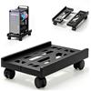 FARYODI Supporto per PC con ruote, supporto per computer tower, supporto per computer PC, supporto per PC, supporto per CPU regolabile, carrello sotto la scrivania, universale per PC da scrivania