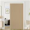TYYUETY Tenda divisoria Interna Pieghevole, Oscurante e termoisolante, Adatta a soggiorni, cucine e camere da Letto.-Coffee Color- W100xH200cm