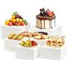 EUBSWA Alzate per Buffet, Alzatine per Allestimenti 6 pezzi supporto per cupcake Cake Stand Catering accessori buffet per dolci, matrimoni, cucina(PVC 6.8-9 inch)