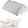 MIUUIPI Cuscino a mezzaluna, 2 in 1 semicircolare, cuscino per ginocchia per gambe, ginocchia e schiena, cuscino per gambe e rullo cervicale con memory foam, 50 x 28,5 x 16 cm (grigio)