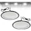 wowspeed 500W Faretti a Soffitto a LED per Interni 2PCS, 50000LM UFO LED High Bay Light 6500K Lampada da Officina Industriale, IP65 Impermeabile Plafoniera per Garage, Officina, Fabbrica, Magazzino