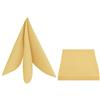 DecoHomeTextil Heimtextilmanufaktur DecoHomeTextil - Set di 4 tovaglioli rettangolari, 50 x 50 cm, giallo, lavabili, impermeabili, antimacchia, facili da pulire, con orlo