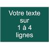 Mygoodprice Targhetta incisa personalizzata 1-4 linee 19,5x14cm autoadesiva Verde Scuro