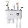 Hafeehoo DoDuo - Porta spazzolino da denti a parete, dispenser automatico per dentifricio