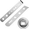 EIHI 3Pcs Accessorio per Tritacarne, Accessorio per Biscotti, 8 Stampi Inserto per Biscotti Fatti Pasticceria Accessori per Tritacarne con Anello di Connessione per Tritacarne,Accessori Pasticceria