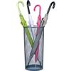 Relaxdays Portaombrelli in Acciaio, Contenitore per Bastoni e Ombrelli, HxD: 50 x 26 cm, Design Elegante, Antracite