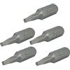 AERZETIX - Set di 5 Punte di avvitatore quadrato 1/4'' (6.3mm) SQ1 2.3x25mm per viti con testa quadrata - DIN 3126 - in acciaio S2 HRC 58-62 - C50087