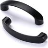 JNRFTY 10 Pezzi Maniglia per mobili cucina, cassetti, mobili camera da letto distanza tra i fori 64 MM,in Alluminio,Schwarz