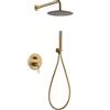 MICE COLLECTION Set doccia monocomando in oro spazzolato, serie Line Imex GPD038/OC