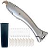 XEERUN Coltello Multiuso a Gancio, Coltello a Uncino Taglierino con 10 Lame Cutter Trapezoidale e 10 Piccola Lama a Gancio, Taglierini Professionali per Tagliare Pavimenti in PVC