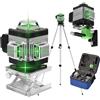 Weytoll Livella laser 360°, Weytoll Livella laser a 16 linee 3° Strumento di livellamento con treppiede da 1,2 m, piattaforma di sollevamento, staffa a parete, batteria da 3000 mAh