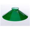 ORION LIGHTSTYLE Paralume in vetro verde lucido, diverse misure con bordo per E27, 20 cm, 25 cm, 30 cm, colore: beige