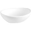Eridanus Lavabo da appoggio ovale Eridanus, vasca da bagno ovale moderna in ceramica, lavabo per mobiletto da lavabo guardaroba, bianco lucido - 400 x 330 x 145 mm