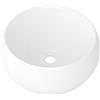 Eridanus Lavabo Eridanus Vessel, lavabo da appoggio rotondo in porcellana vitrea, lavabo in ceramica per guardaroba, lavabo da bagno, mobile sottolavabo, bianco lucido - 390 x 390 x 160 mm