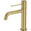 Lavita Rubinetto per lavabo - Orion Oro spazzolato rubinetto miscelatore per lavabo, miscelatore per lavabo bagno monocomando