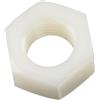 AERZETIX - Set di 6 dadi esagonali M16x2 mm a 6 lati - Filettatura metrica - Poliammide - Colore bianco - Per il fai da te e l'uso domestico