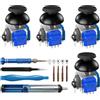 BRONAL Pack da 4 Moduli Joystick TMR per Controller PS5 DualSense e Edge | Tecnologia TMR di precisione, Prestazione anti-drift, Stick analogico sostitutivo, Cappucci per pollice inclusi