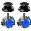 BRONAL Set da 2 Moduli Joystick TMR per Controller PS5 DualSense e Edge | Tecnologia TMR di precisione, Prestazione anti-drift, Stick analogico sostitutivo, Cappucci per pollice inclusi