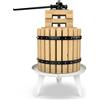 SQUEEZE master Spremifrutta in legno massiccio, 12 l, spremiagrumi manuale per mele e vino | 100% naturale salutare, spremiuva per uva, bacche, spremimele, funzionamento manuale, inclusa rete per spremere
