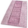 emmevi Tappeto Bagno Cotone Shaggy 55x90 Cm Scendiletto Camera Morbido Assorbente Antiscivolo Rosa