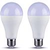 A2ZWORLD 2 PCS Lampade Led E27 Con Sensore Crepuscolare, Bianco Freddo 6500K, 11W 1055 Lumen, Day Night Sensor Led Lamp, D60X120mm, Accensione Spegnimento Automatico