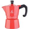 FOREVER Miss Moka Prestige Induction UNICA 'Poppy Red' - 3 Tazze | Caffettiera Moka per Piano a Induzione| Edizione Limitata 500 Pezzi in Materiale Composite | Con Guarnizione in Silicone