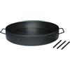 Genérico Disco Arado Paellera Argentina in acciaio al carbonio per cucinare Piatto Varie misure con gambe staccabili Nic Store BBQ (70cm)