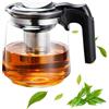 Umllpet Teiera in vetro, teiera con filtro da 1,5 l, teiera in vetro termico con coperchio, filtro in acciaio inox, teiere in vetro borosilicato, tea maker per tè sfuso, tè