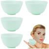 GORGECRAFT 4 ciotola per Maschera Viso In Silicone Flessibile, Piccola. | Ciotole Miscelare Prodotti Cura Della Pelle Del Viso Riutilizzabili Aquamarine Kit di Strumenti Cosmetici Bellezza A Casa Sal