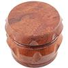 TPLF - Grinder in legno, macinapepe, 4 pezzi, con raccoglitore di polline, (legno scuro, 50)