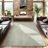 SIMPEX Tappeto 160x230 cm Verde, Pelo Corto con Effetto 3D Alto-Basso, Stile Boho Scandinavo, per Soggiorno, Camera, Cucina o Balcone