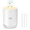 BAMCOO Umidificatore Mini USB umidificatore 2 modalità di Nebbia Super Silenzioso con luce notturna a LED, per ufficio, cameretta del bambino (White)