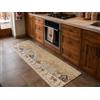 Tex family Tappeto Cucina Tirolese Chalet Beige Passatoia Antiscivolo Made in Italy - Cm. 55x140