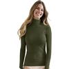 JADEA Dolcevita Donna Manica Lunga Collo Alto Cashmere Modal Morbido